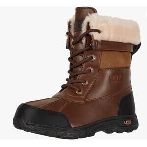 Ugg Kid's Butte II Snow Waterproof Boots Brown Big Kid's Size 6 Original Box